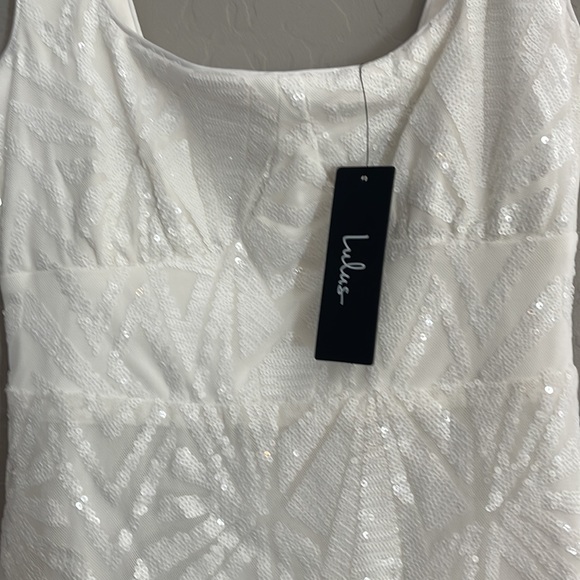 Lulus white sequin dress- Valentines Day! - Picture 2 of 3